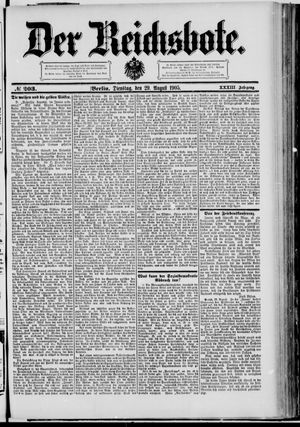 Der Reichsbote vom 29.08.1905