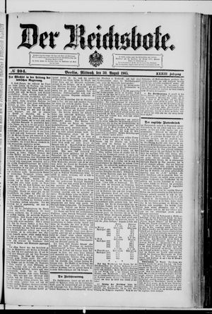 Der Reichsbote vom 30.08.1905