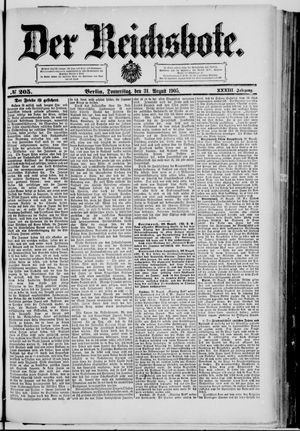 Der Reichsbote vom 31.08.1905