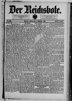 Der Reichsbote vom 01.09.1905