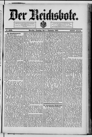 Der Reichsbote vom 05.09.1905