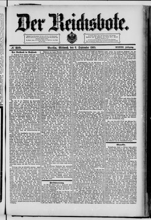 Der Reichsbote vom 06.09.1905