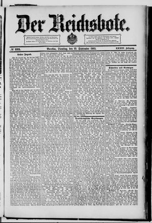 Der Reichsbote vom 19.09.1905