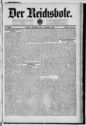 Der Reichsbote vom 21.09.1905