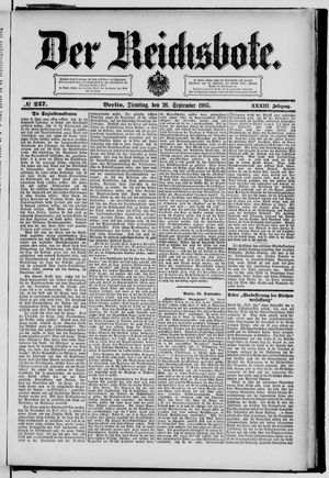 Der Reichsbote vom 26.09.1905