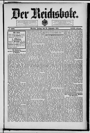 Der Reichsbote vom 29.09.1905
