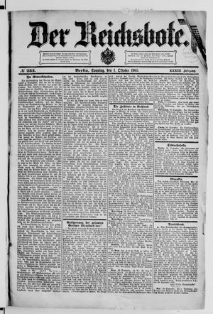 Der Reichsbote on Oct 1, 1905
