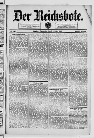 Der Reichsbote vom 05.10.1905