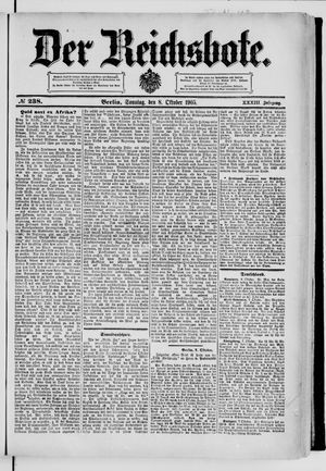 Der Reichsbote vom 08.10.1905