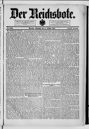 Der Reichsbote on Oct 11, 1905