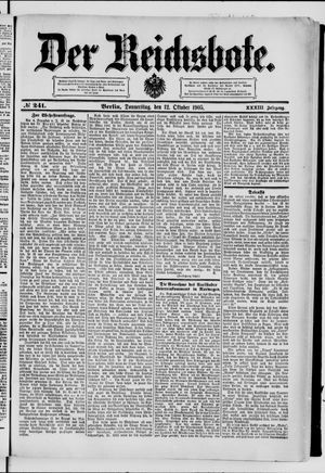 Der Reichsbote vom 12.10.1905