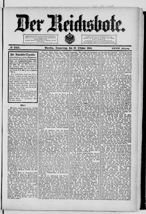 Der Reichsbote vom 19.10.1905