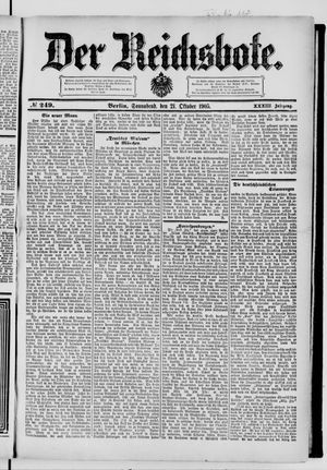 Der Reichsbote vom 21.10.1905