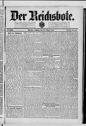 Der Reichsbote vom 22.10.1905
