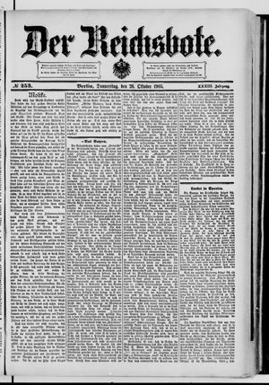 Der Reichsbote vom 26.10.1905