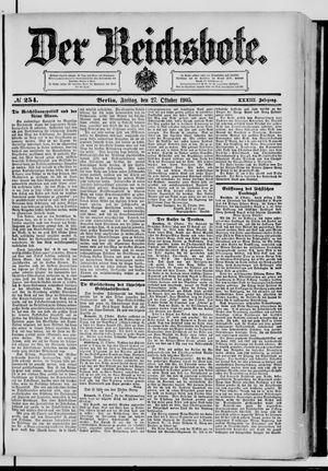 Der Reichsbote vom 27.10.1905