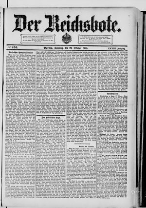 Der Reichsbote vom 29.10.1905