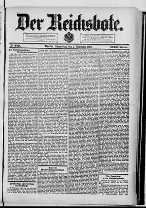 Der Reichsbote vom 02.11.1905