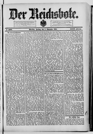 Der Reichsbote vom 03.11.1905