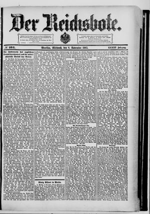 Der Reichsbote on Nov 8, 1905