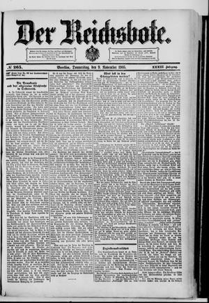 Der Reichsbote vom 09.11.1905