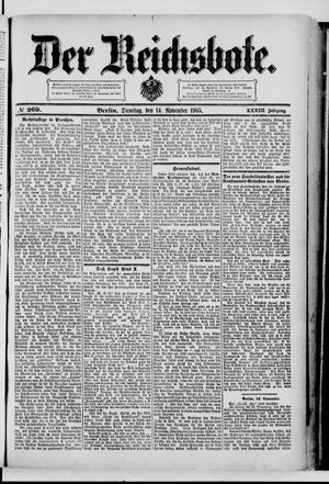 Der Reichsbote on Nov 14, 1905