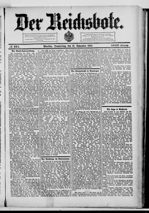 Der Reichsbote vom 16.11.1905
