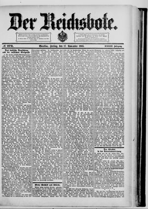 Der Reichsbote vom 17.11.1905