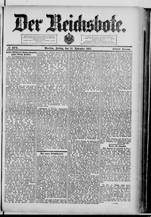 Der Reichsbote on Nov 24, 1905