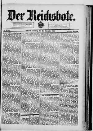 Der Reichsbote vom 28.11.1905
