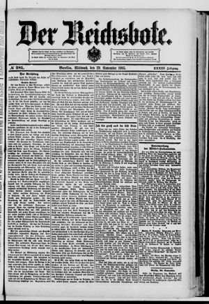 Der Reichsbote vom 29.11.1905