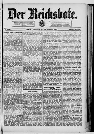 Der Reichsbote vom 30.11.1905
