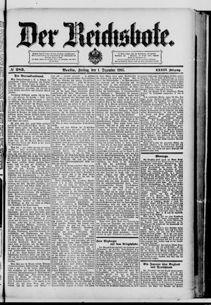 Der Reichsbote vom 01.12.1905