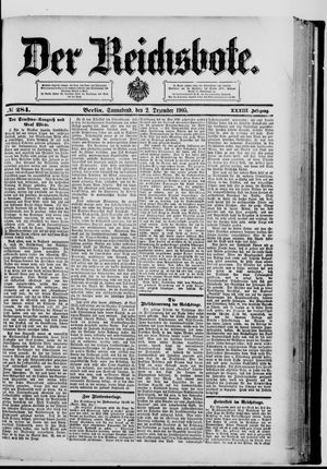 Der Reichsbote vom 02.12.1905