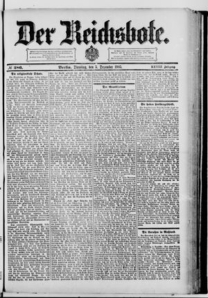 Der Reichsbote vom 05.12.1905