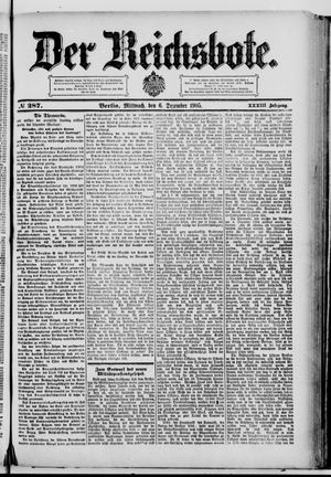 Der Reichsbote vom 06.12.1905