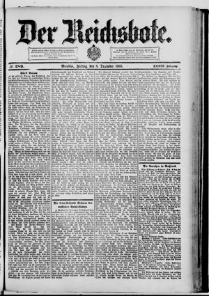 Der Reichsbote vom 08.12.1905