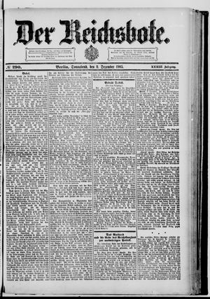 Der Reichsbote vom 09.12.1905
