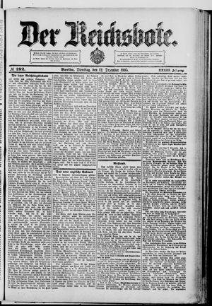 Der Reichsbote vom 12.12.1905