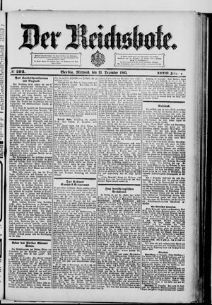 Der Reichsbote vom 13.12.1905