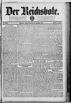 Der Reichsbote vom 14.12.1905
