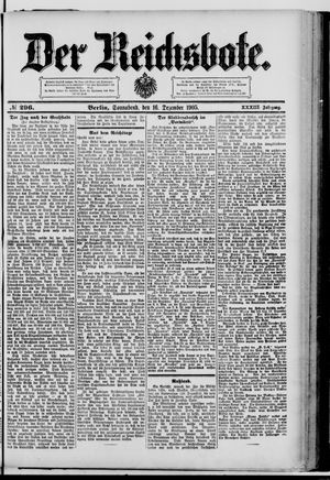 Der Reichsbote vom 16.12.1905