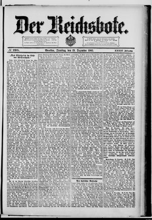 Der Reichsbote vom 19.12.1905