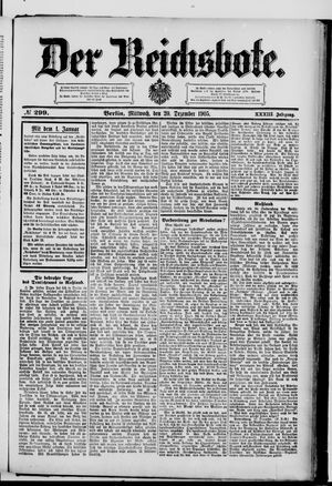 Der Reichsbote vom 20.12.1905