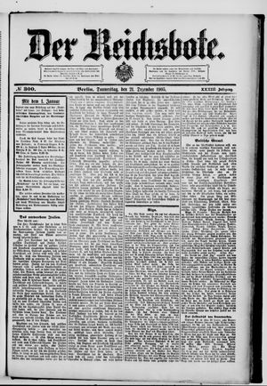 Der Reichsbote vom 21.12.1905
