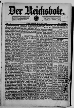 Der Reichsbote on Apr 1, 1906