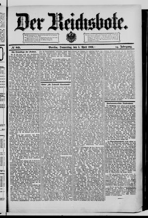 Der Reichsbote vom 05.04.1906