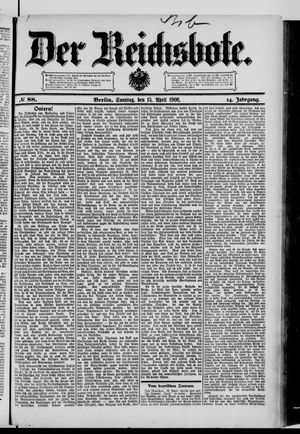 Der Reichsbote vom 15.04.1906