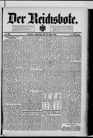 Der Reichsbote on Apr 19, 1906