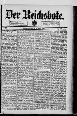 Der Reichsbote on Apr 20, 1906
